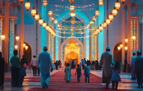Green dome mosque
